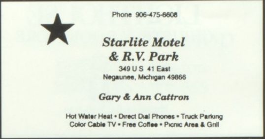 Tall Pines Motel (Starlite Motel) - 1998 Negaunee Yearbook Ad